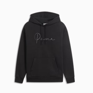 PUMA Script Logo Women's Hoodie, Lapis Lazuli, extralarge