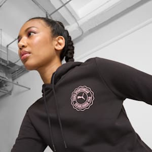 PUMA Emblem Women's Hoodie, PUMA Black, extralarge