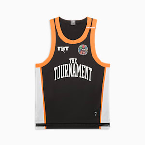 PUMA x TBT Men's Throwback Jersey, PUMA Black, extralarge