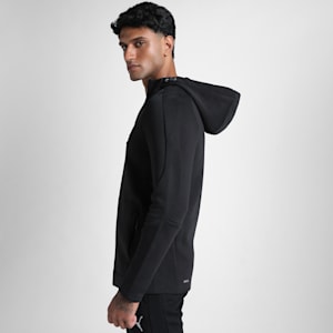 EVOSTRIPE Men's Slim Fit Full-Zip Hoodie, PUMA Black, extralarge-IND