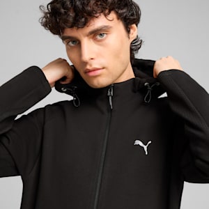 Sudadera con capucha y cierre completo para hombre EVOSTRIPE, PUMA Black, extralarge