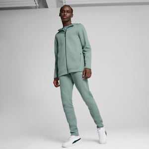 EVOSTRIPE Men's Full-Zip Hoodie, Green Moon, extralarge