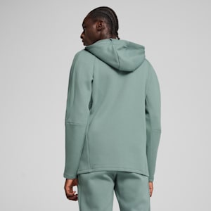 EVOSTRIPE Men's Full-Zip Hoodie, Green Moon, extralarge