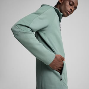 EVOSTRIPE Men's Full-Zip Hoodie, Green Moon, extralarge