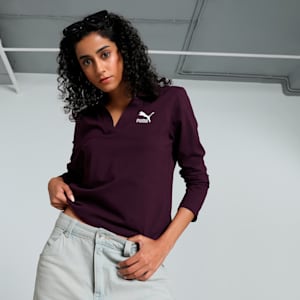 CLASSICS PETALIA Women's Polo, Midnight Plum, extralarge-IND