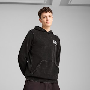 Sudadera con capucha PUMA Class Washed para hombre, PUMA Black, extralarge