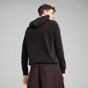 PUMA Class Men's Washed Hoodie, PUMA Black, extralarge