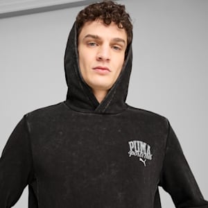 PUMA Class Men's Washed Hoodie, PUMA Black, extralarge