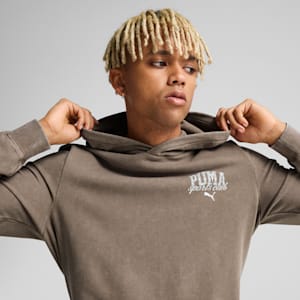 PUMA Class Men's Washed Hoodie, Totally Taupe, extralarge