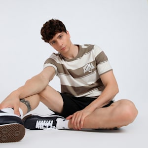 Class Men's Striped Tee, Totally Taupe, extralarge-IND