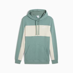 Sudadera con capucha para hombre Essentials Block, Green Moon, extralarge