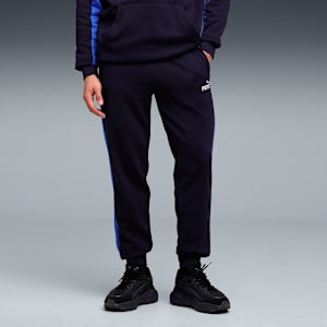 Colorblock Men's Sweatpants, New Navy, extralarge-IND