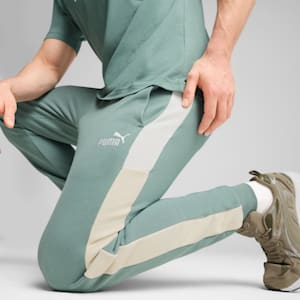 Essentials Block Sweatpants Men, Green Moon, extralarge