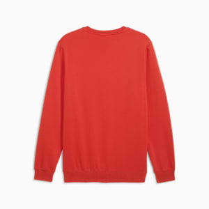 Essentials No. 1 Logo Men's Crew Neck Fleece Sweater, Red Fire, extralarge