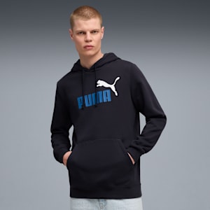 Essentials 2 Colour No. 1 Logo Hoodie Men, New Navy-Mountain Blue, extralarge