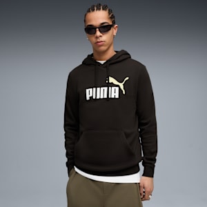 Essentials 2 Colour No. 1 Logo Hoodie Men, PUMA Black-Gold Moon, extralarge