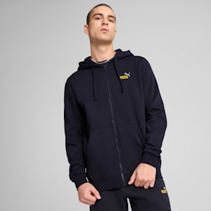 Essentials Small No. 1 Logo Men's Full-Zip Hoodie, New Navy, extralarge