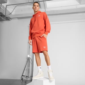 Shorts Essentials Elevated 22cm para hombre, Red Fire, extralarge