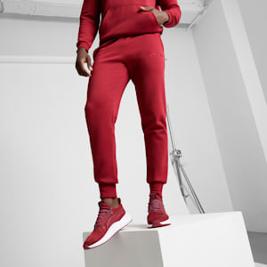 Tonal Graphic Men's Sweatpants, Intense Red, extralarge