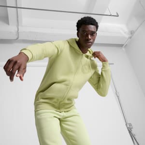 Tonal Collection Graphic Men's Full-Zip Hoodie, Pistachio Green, extralarge