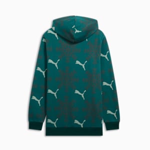 ESS+ Logo Lab Winter Snowflake Hoodie, Dark Myrtle, extralarge