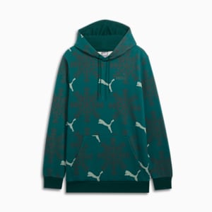ESS+ Logo Lab Winter Snowflake Hoodie, Dark Myrtle, extralarge