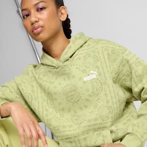 ESS+ Paisley AOP Women's Hoodie, Pistachio, extralarge