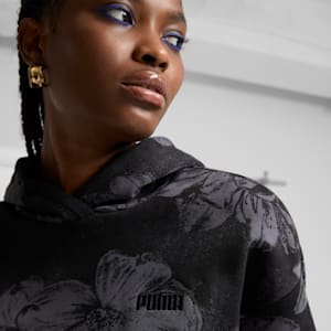 ESS+ Floral AOP Women's Hoodie, PUMA Black, extralarge