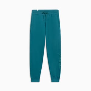 Script Logo Women's Sweatpants, Cold Green, extralarge