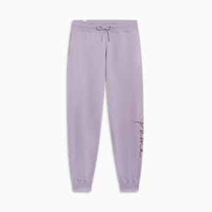 Pantalon de sport à logo Script Femme, Pale Plum, extralarge