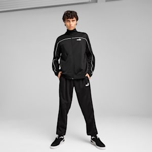 Men's Poly Piping Tracksuit, PUMA Black, extralarge-IND