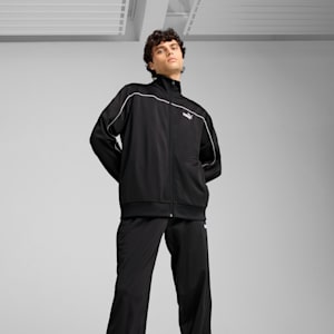Men's Poly Piping Tracksuit, PUMA Black, extralarge-IND
