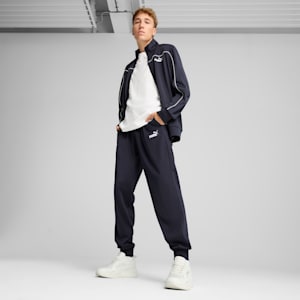 Men's Poly Piping Tracksuit, New Navy, extralarge-IND