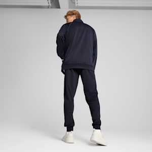 Men's Poly Piping Tracksuit, New Navy, extralarge-IND