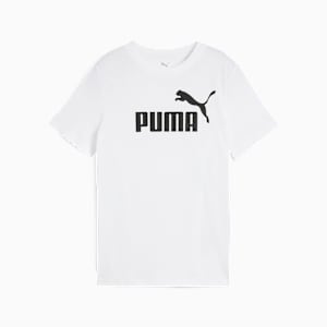 Essentials No. 1 Logo Big Kids' Tee, PUMA White, extralarge