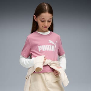 Essentials No. 1 Logo Big Kids' Tee, Poised Pink, extralarge