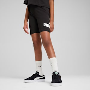Essentials No. 1 Logo Big Kids' Short Leggings, PUMA Black, extralarge
