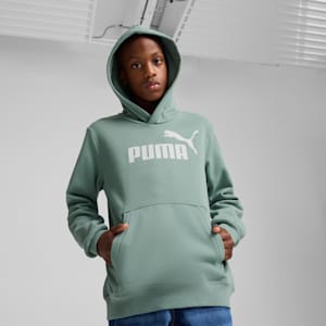 Essentials No. 1 Logo Big Kids' Fleece Hoodie, Green Moon, extralarge