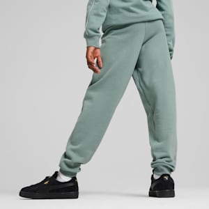 Essentials No. 1 Logo Big Kids' Fleece Sweatpants, Green Moon, extralarge