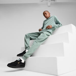 Essentials No. 1 Logo Big Kids' Fleece Sweatpants, Green Moon, extralarge