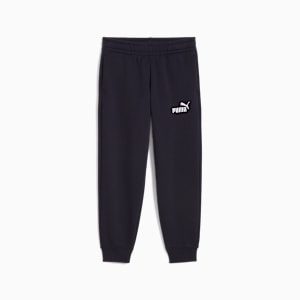 Dark blue PUMA tracksuit bottoms for youth, featuring a white logo on the leg.