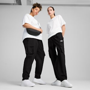 Essentials Small No. 1 Logo Women's Cargo Pants, PUMA Black, extralarge