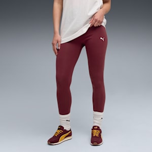 Women's High-Waist Leggings, Ruby Shimmer, extralarge-IND
