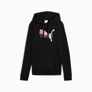 Essentials Logo Lab Women's Hoodie, PUMA Black, extralarge