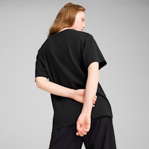 LOVE UNITED Women's Relaxed Fit Tee, PUMA Black, extralarge-IND