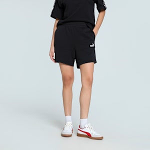 TAPE Women's High-Waist Shorts, PUMA Black, extralarge-IND