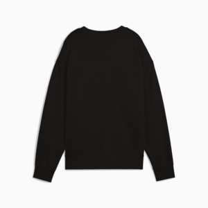 Essentials Elevated Women's Comfort Crew Sweatshirt, PUMA Black, extralarge