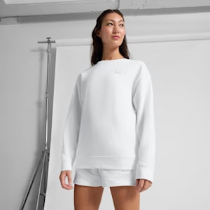 Sudadera Essentials ELEVATED Comfort para mujer, PUMA White, extralarge