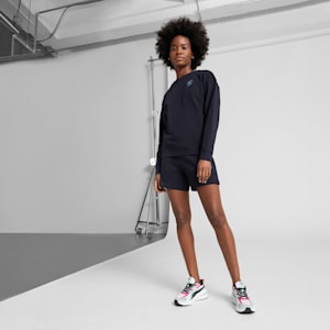 Essentials Elevated Women's Comfort Crew Sweatshirt, New Navy, extralarge