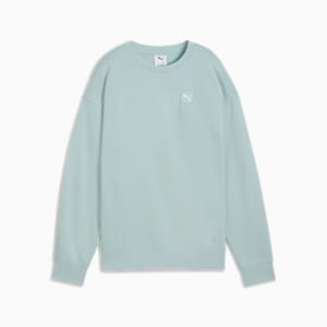 Chandail en molleton à col rond Essentials Elevated Femme, Modern Mint, extralarge